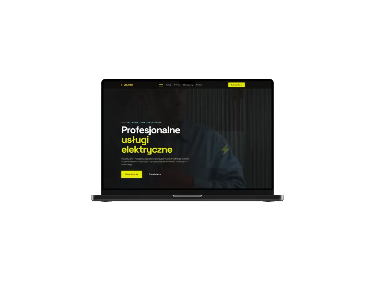 Laptop showing WM Consult website